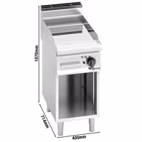 Elektriline plaatgrill - sile - 4,8 kW - sh alusraam
