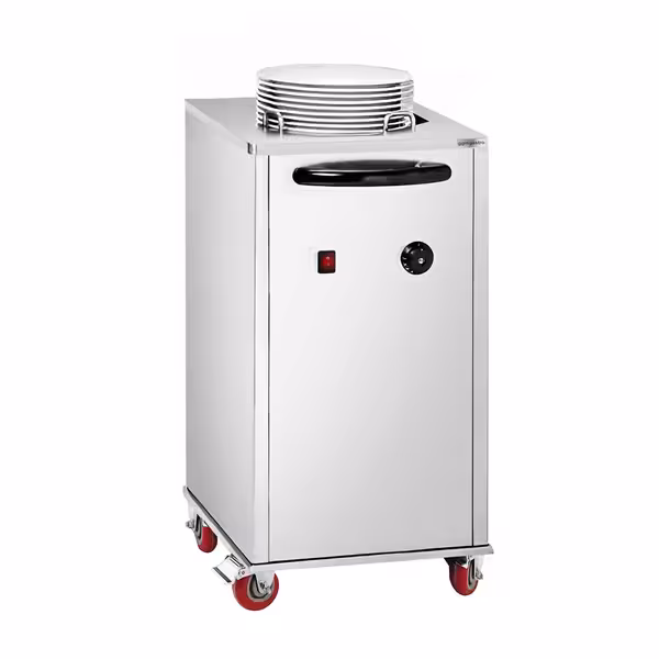 Dozator tanjura - grijani - 1 kW - na kotačima - 40 tanjura