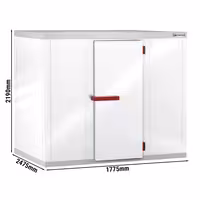 Cameră frigorifică de congelare - 1770 x 2470 mm - 6,99 m³