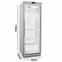 Szafa chłodnicza ze stali nierdzewnej ECO - 400 litrów - z 1 szklanymi drzwiami