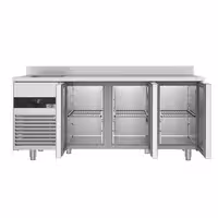 Rashladni pult PREMIUM - 1900x720 mm - 420 l - Ventilirano hlađenje - s 3 vrata - s 1 korita - Leđni podignuti rub