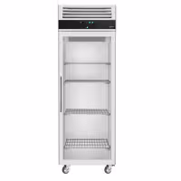 Szafa mroźnicza ECO – stal nierdzewna – 600 L – z 1 drzwiami szklanymi