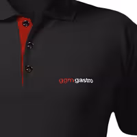 (5 pcs) Men’s Cotton Polo Shirt - Black - Size: L