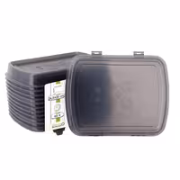 (60 pcs) Reusable Lid - 245x200mm - Grey - fits Reusable Menu Containers 245x200mm