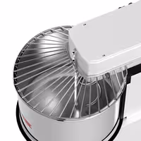 Spiralna miješalica za tijesto - 42 l / 38 kg - 2 brzine - podizna glava i uklonjiva posuda - s mehaničkim timerom - 400 V