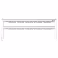 Commercial Heated Gantry with 2 Ceramic Heaters - 2000x370mm - 2kW - 2 Tier - height-adjustable