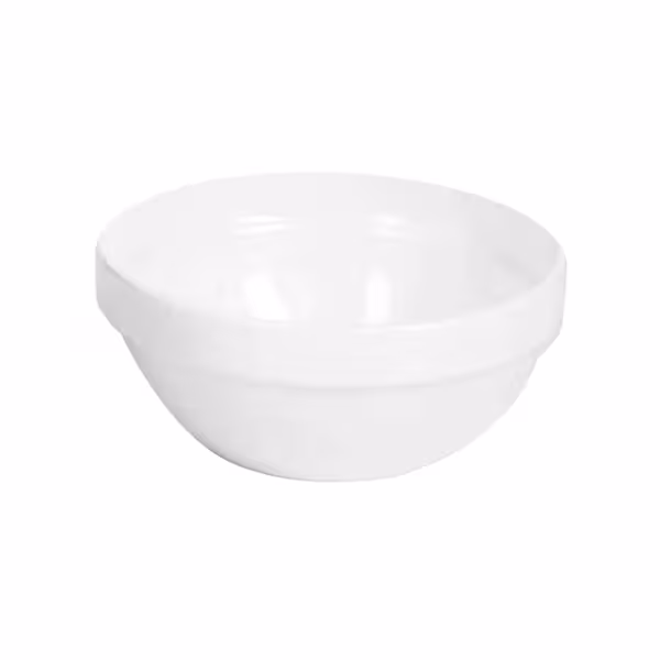 (6 adet) Kase - PET - FRIENDLY - 0,5L - yuvarlak - Ø140mm - Beyaz