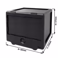 Insulated Food Pan Carrier - Front loading - 100L - for scooters & bicycles - 602x570x575mm