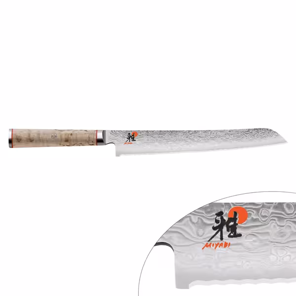 MIYABI | 5000 MCD - Cuțit de pâine cu muchie zimțată - Lama: 230mm