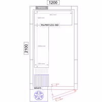 وحدة رفوف ألمنيوم - بداية - 1070x952mm - على شكل حرف L - عمق: 360 mm - 4 رفوف - الحمولة: 600 kg