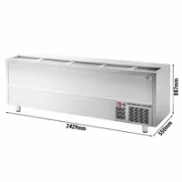 Commercial Top Loading Bottle Cooler - Stainless steel - 800L