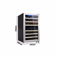 Commercial Wine Fridge - Stainless Steel - Dual Zone - 120L - max. 45 bottles