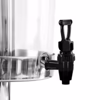 Juice Dispenser - 3x polycarbonate tanks with tap & ice inserts - 24 Litres - Stainless steel - incl. drip tray