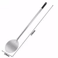 Lopata za okretanje pizze - anodizirani aluminij - ekstra lagana - Ø 23 cm; Duljina: 170 cm - drška aluminijska