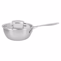DEMEYERE | Industry 5 Conical Sauté Pan with Lid – Ø200 mm – 18/10 Stainless Steel – Induction Ready