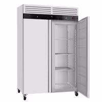 Szafa chłodnicza ECO – stal nierdzewna – 1200 L – z 2 drzwiami – wewnętrzna strona drzwi z tworzywa sztucznego
