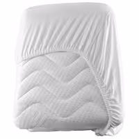 (10 unid) Lençol‑capa em jersey - 100x200cm - Branco