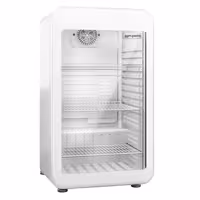 Minibar hladnjak - 495 mm - bruto 120 l - s jednim staklenim vratima - bijela