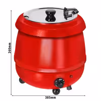 Commercial Soup Kettle - 9L - Red