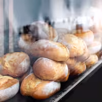 Brottheke TORONTO - 1800mm - schwarze Front - 1 Ablage