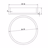 Plates for Tartelette Machine TMNP - Tartlet Mould: Round - Ø80mm - for 9 Tartlets