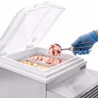 Countertop Ice Cream Display Freezer - 495mm - Static cooling - for 2 x 5 litres Napoli pans