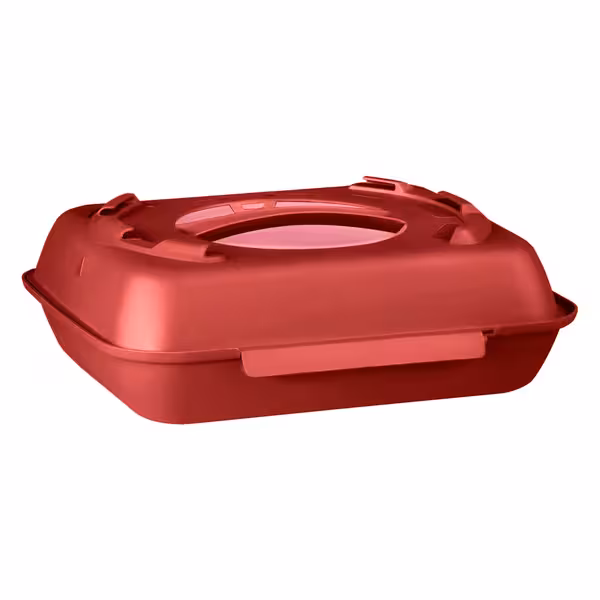 (20 kom) Menubox (višekratni) - 600 ml - 2-dijelna - 240x190x90 mm - sa stapanjem - himbeerrot/altrosa