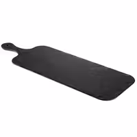 (6 pcs) Serving Tray - SLATE ROCK - Melamine - 610x200mm - Height: 15mm - Black