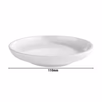 (6 adet) ASIA PLUS - Düz Tabak - Melamin, Ø110mm, Beyaz