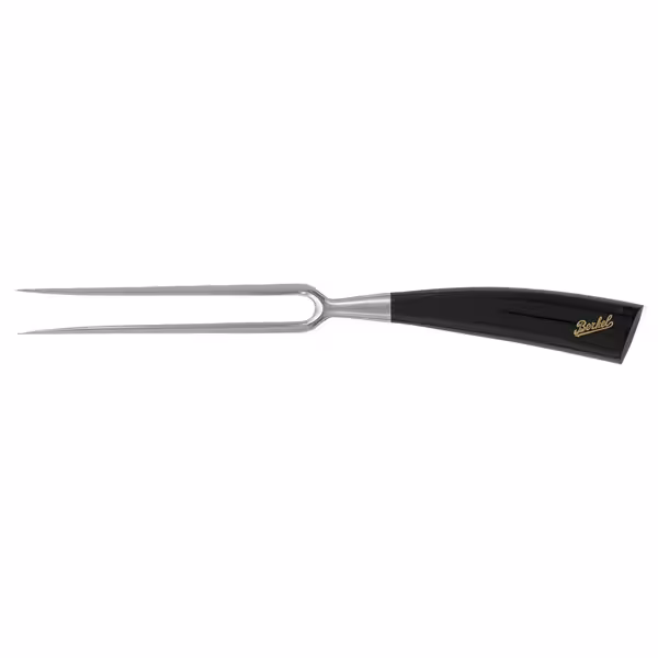 BERKEL | Elegance Carving Fork – Stainless Steel - 18 cm - Gloss Black Resin Handle