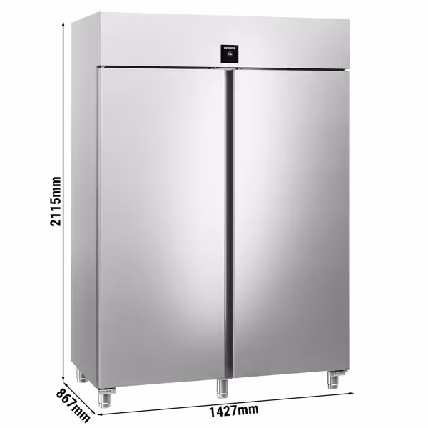 LIEBHERR | Szafa mroźnicza PERFORMANCE – stal nierdzewna – GN 2/1 – 1360 L – od -26 do -9 °C – z wnętrzem ze stali nierdzewnej – z 2 drzwiami