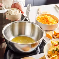 DEMEYERE | Industry 5 Conical Sauté Pan with Lid – Ø200 mm – 18/10 Stainless Steel – Induction Ready