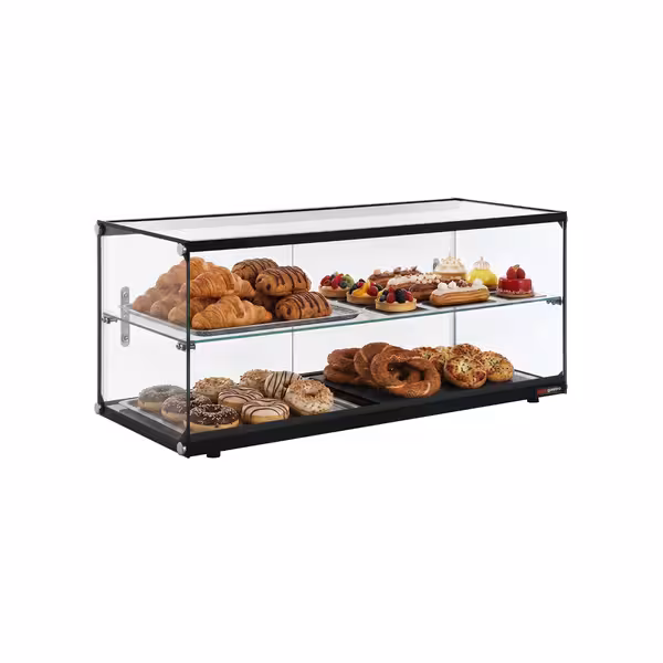 Pöytämallinen kylmävitriini - 950x400 mm - musta