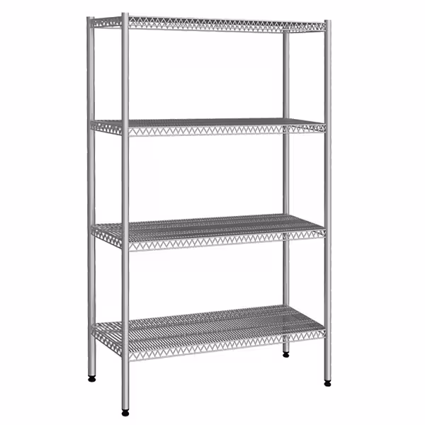 رفوف ستانلس ستيل - 1070x460mm - عمق: 460 mm - 4 رفوف - الحمولة: 240 kg