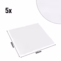 (5 pcs) Damask Square Tablecloth Tessin Atlas - Satin Band - 80x80cm - White
