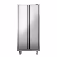 خزانة تخزين من الفولاذ المقاوم للصدأ PREMIUM - 800x700mm - 2 أبواب مفصلية - الارتفاع: 1800mm