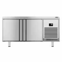 Pekarski zamrzni pult PREMIUM PLUS - 1618x800 mm - 420 l - Ventilirano hlađenje - s 2 vrata - radna ploča bez podignutog ruba