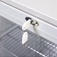 GASTRO-COOL | Barski hladnjak - 600 mm - 128 litara - Sa 1 staklenim vratima - Srebrna boja