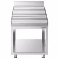 Polica za boce - inox - 600x600 mm - s 4 police za boce & sigurnosni luk