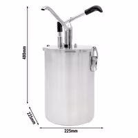Saus/dispenser – 10 litara – s spremnikom i podesivom brzinom doziranja