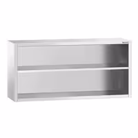 خزانة حائط ستانلس ستيل PREMIUM - 1800x400mm - بدون باب انزلاقي - ارتفاع 800 mm