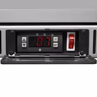 GASTRO-COOL | Barski hladnjak - 600 mm - 128 litara - Sa 1 staklenim vratima - Srebrna boja