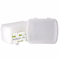 (60 pcs) Reusable Polypropylene Lid - 245x200mm - Clear - fits Reusable Bowls with 245x200mm