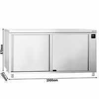 PREMIUM grijaći ormar – 2000 x 700 mm – s kliznim vratima – digitalni