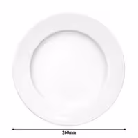(6 adet) SELTMANN WEIDEN | Tabak - düz - Ø 260 mm - Beyaz/Sade