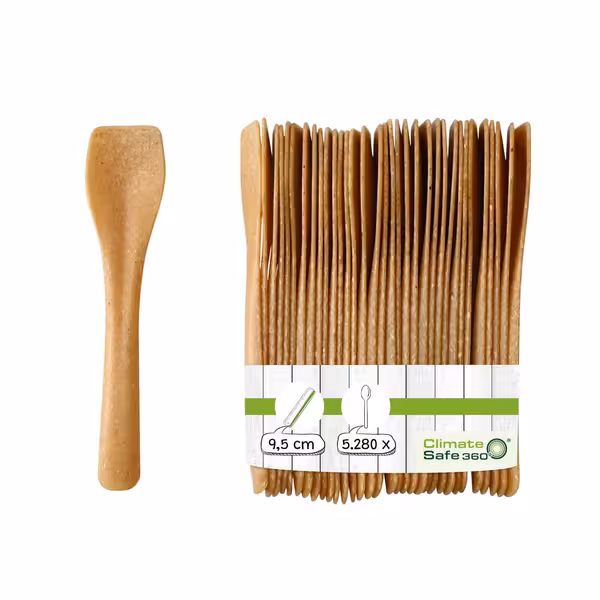 (5280 pcs) Reusable Ice Cream Spatula - 95mm - Brown
