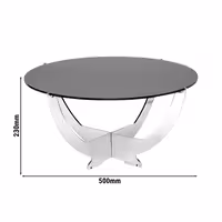 Açık Büfe Teşhir Standı - OCTOPUS - Ø 497mm - 500x500x230mm - Pleksi Cam
