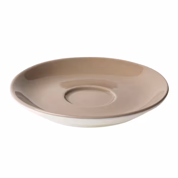 (6 kom) BART COLOUR CAFE - Tanjurić za kavu - Okrugli - Ø 135 mm - Braun