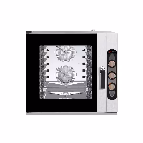 Commercial Electric Combi Oven - Manual Controls - 7x GN 1/1 - incl. Mounting brackets