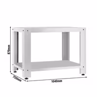 Base Stand - for Pizza Oven - 1055x755x870mm - Stainless Steel - for POE4430VSN